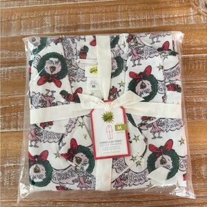 Pottery Barn White and Green Cindy Lou Who Pajamas